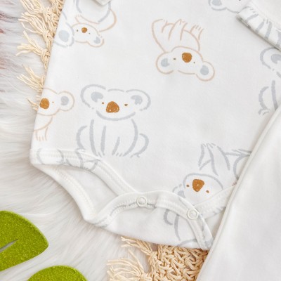 Conj. Body Manga Longa e Calça Coalas - Off White